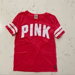 PINK red and white T-shirt